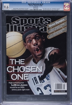 2002 Sports Illustrated - Featuring LeBron James - CGC 9.6